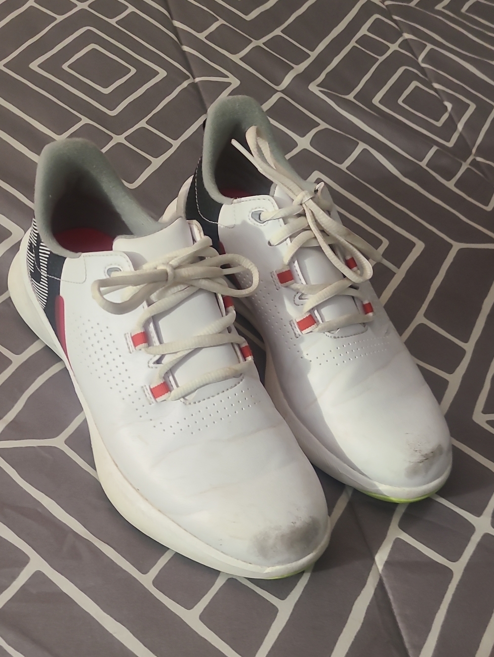 Boys Lace-Up Footjoy Golf Shoes